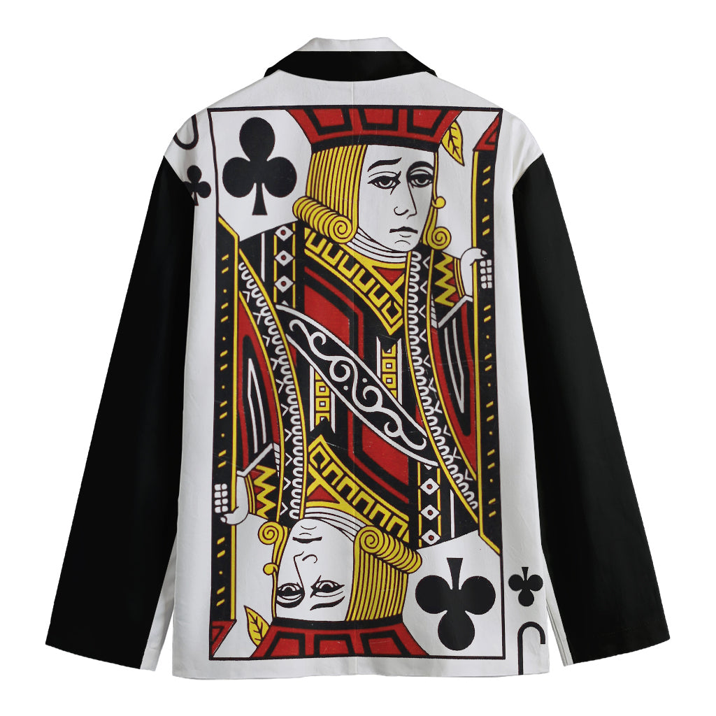Jack Of Clubs Playing Card Print Men's Blazer