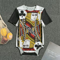 Jack Of Clubs Playing Card Print Men's Bodysuit