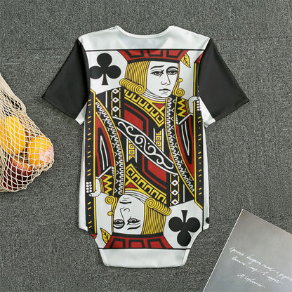 Jack Of Clubs Playing Card Print Men's Bodysuit