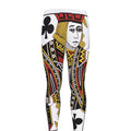 Jack Of Clubs Playing Card Print Men's Leggings