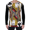 Jack Of Clubs Playing Card Print Men's Long Sleeve T-Shirt