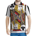 Jack Of Clubs Playing Card Print Men's Polo Shirt