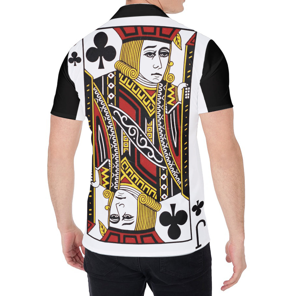 Jack Of Clubs Playing Card Print Men's Shirt