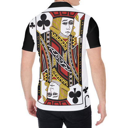 Jack Of Clubs Playing Card Print Men's Shirt