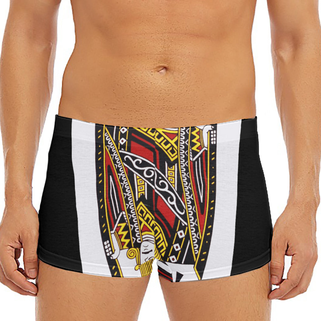 Jack Of Clubs Playing Card Print Men's Short Boxer Briefs