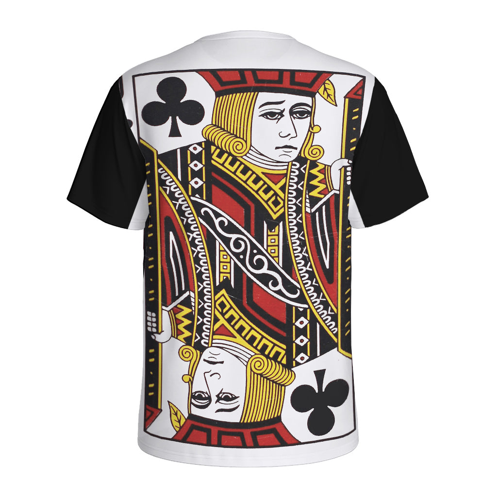 Jack Of Clubs Playing Card Print Men's Sports T-Shirt