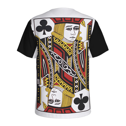 Jack Of Clubs Playing Card Print Men's Sports T-Shirt