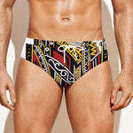 Jack Of Clubs Playing Card Print Men's Swim Briefs