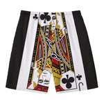 Jack Of Clubs Playing Card Print Men's Swim Trunks