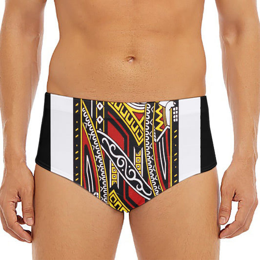 Jack Of Clubs Playing Card Print Men's Triangle Swim Briefs