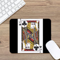 Jack Of Clubs Playing Card Print Mouse Pad