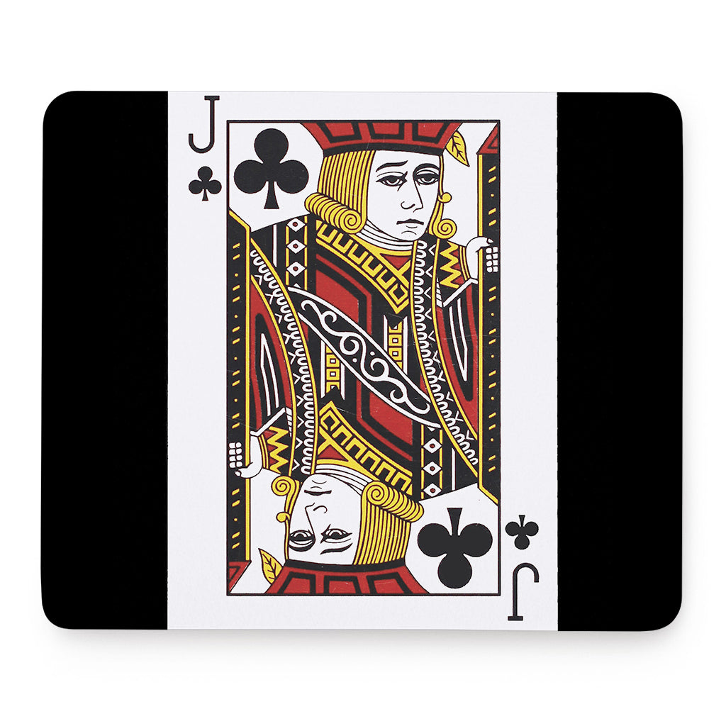 Jack Of Clubs Playing Card Print Mouse Pad