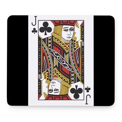 Jack Of Clubs Playing Card Print Mouse Pad
