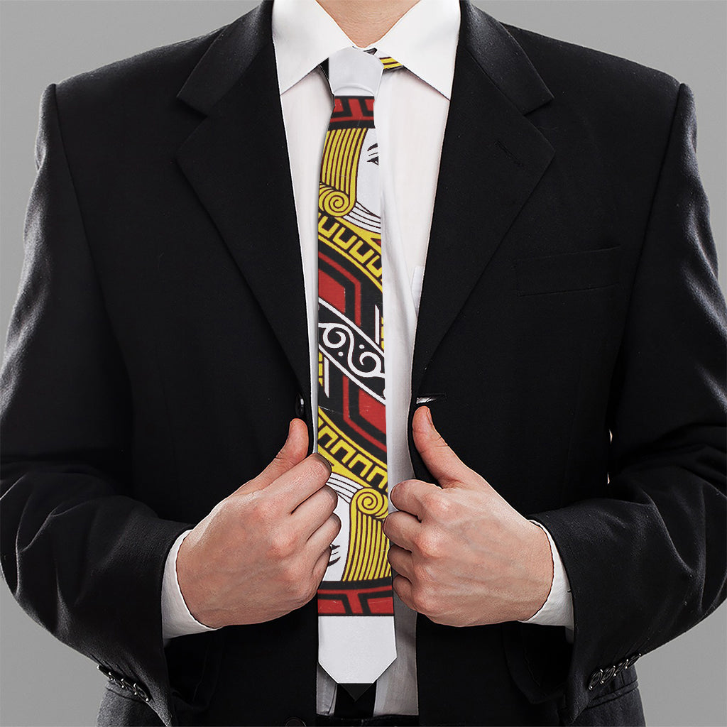 Jack Of Clubs Playing Card Print Necktie