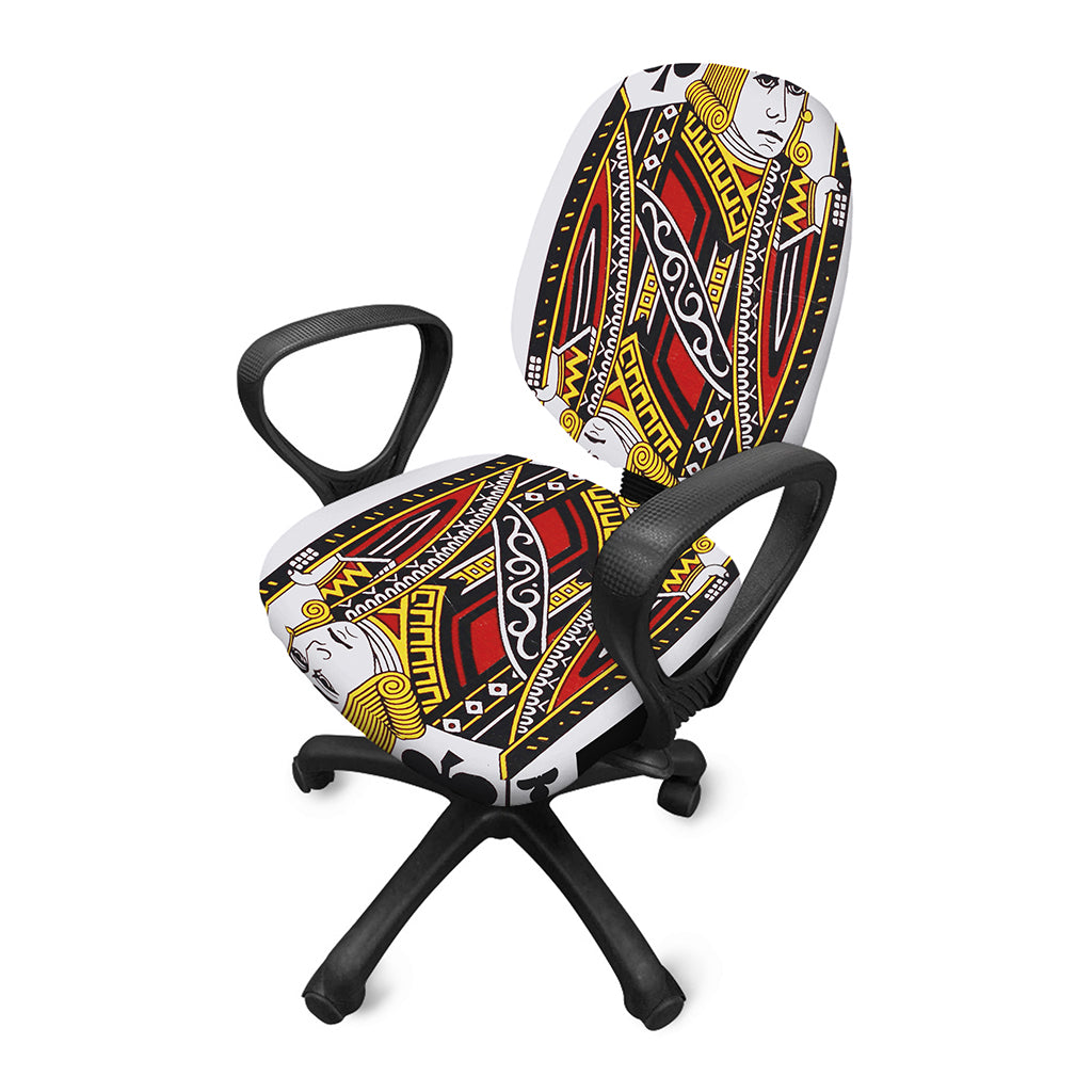 Jack Of Clubs Playing Card Print Office Chair Cover