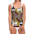 Jack Of Clubs Playing Card Print One Piece Swimsuit