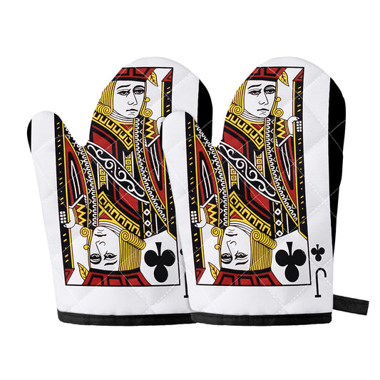 Jack Of Clubs Playing Card Print Oven Mitts