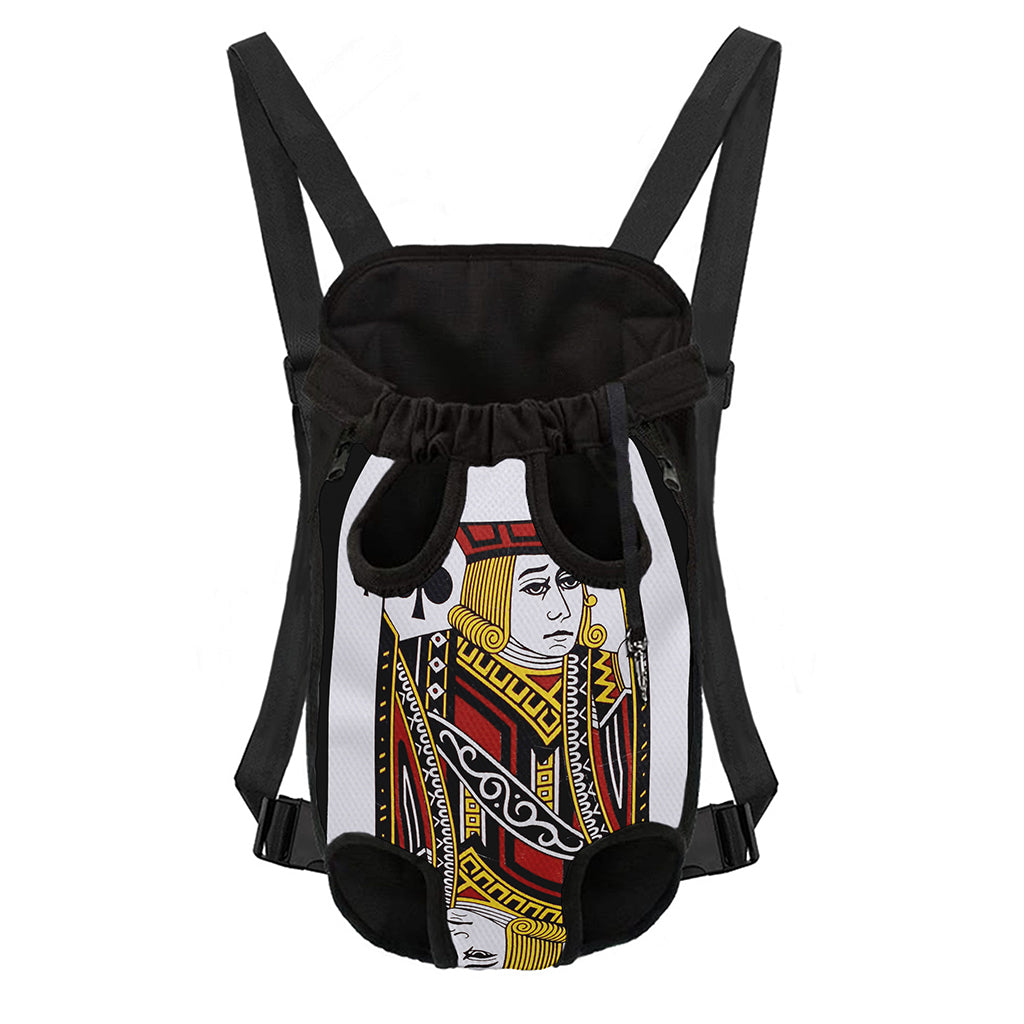 Jack Of Clubs Playing Card Print Pet Carrier Backpack