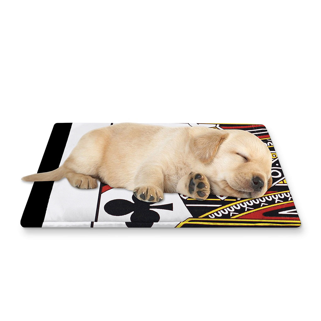 Jack Of Clubs Playing Card Print Pet Cooling Mat Cover