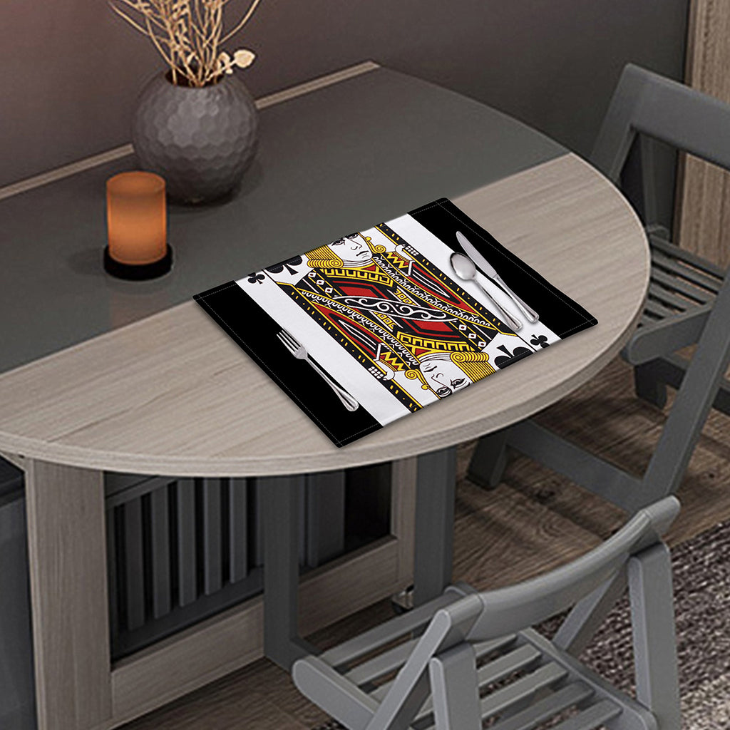 Jack Of Clubs Playing Card Print Placemat