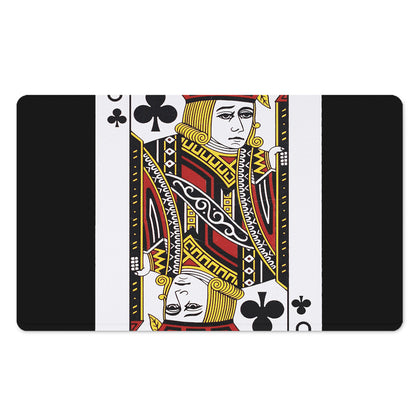 Jack Of Clubs Playing Card Print Polyester Doormat