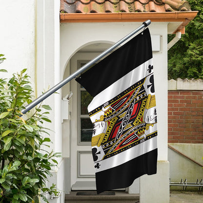 Jack Of Clubs Playing Card Print Polyester Flag