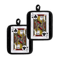 Jack Of Clubs Playing Card Print Pot Holders