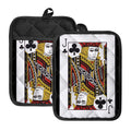 Jack Of Clubs Playing Card Print Pot Holders With Pocket