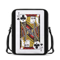 Jack Of Clubs Playing Card Print Rectangular Crossbody Bag