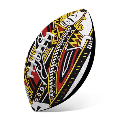 Jack Of Clubs Playing Card Print Rugby Ball