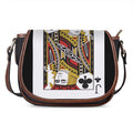 Jack Of Clubs Playing Card Print Saddle Bag