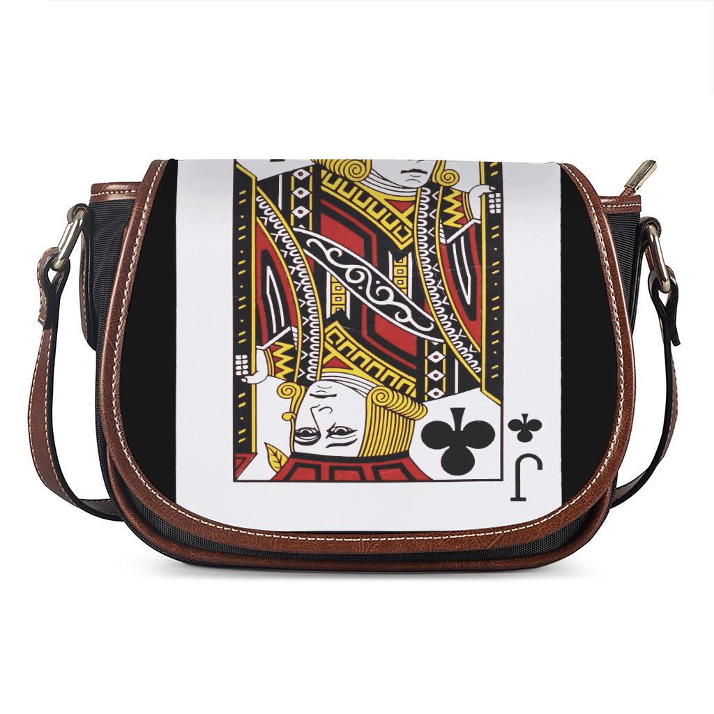 Jack Of Clubs Playing Card Print Saddle Bag