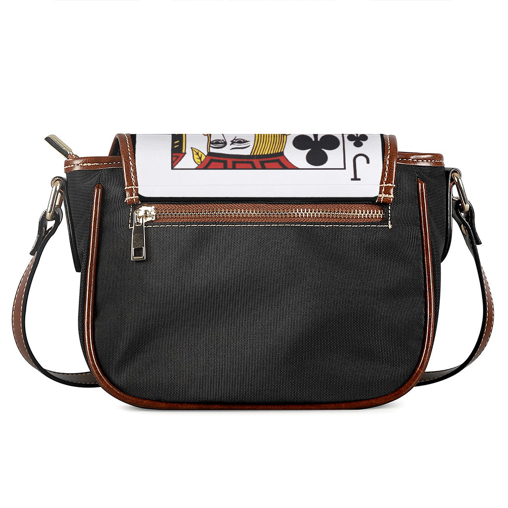 Jack Of Clubs Playing Card Print Saddle Bag