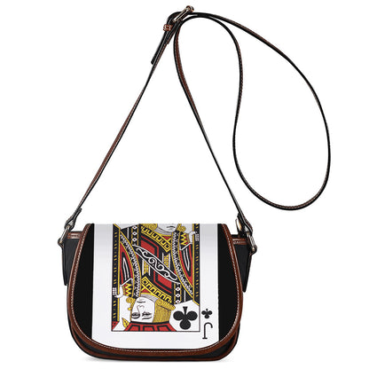 Jack Of Clubs Playing Card Print Saddle Bag
