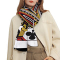 Jack Of Clubs Playing Card Print Scarf