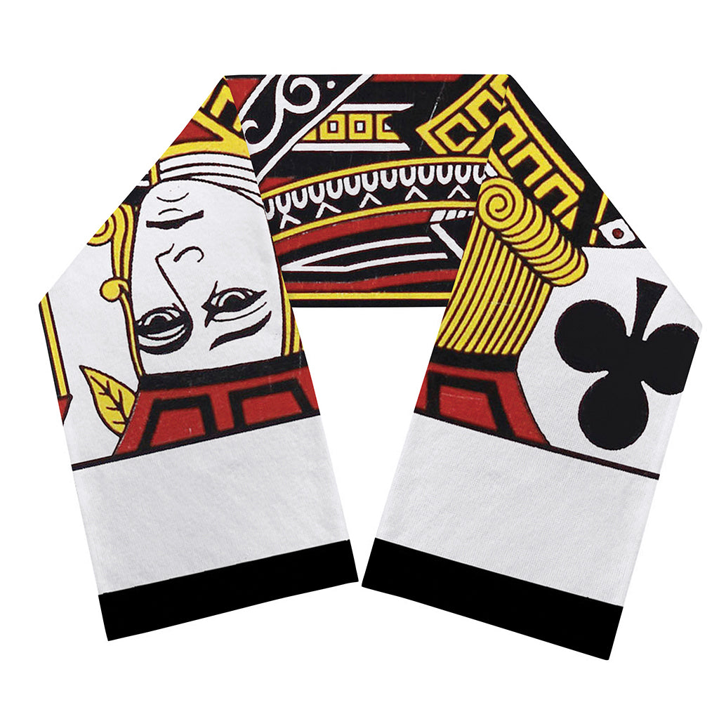 Jack Of Clubs Playing Card Print Scarf