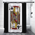 Jack Of Clubs Playing Card Print Shower Curtain