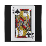 Jack Of Clubs Playing Card Print Silk Bandana