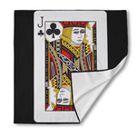 Jack Of Clubs Playing Card Print Silk Bandana