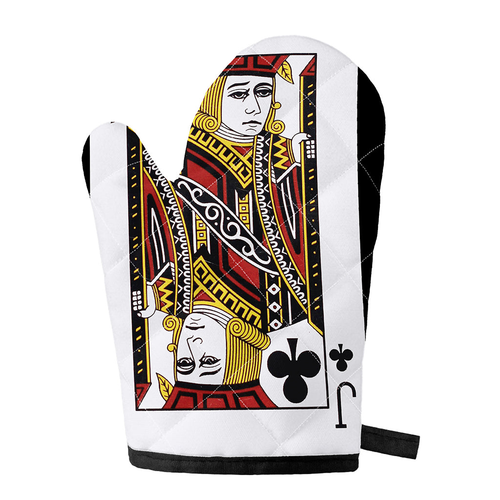 Jack Of Clubs Playing Card Print Single Oven Mitt