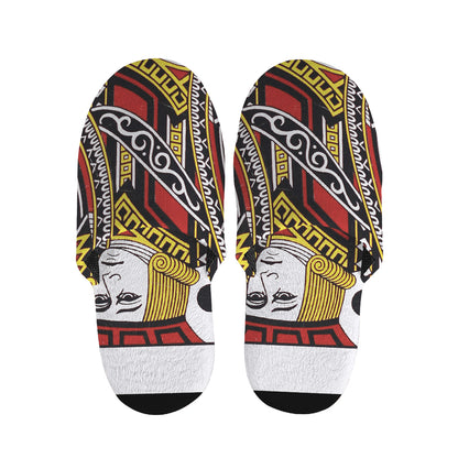 Jack Of Clubs Playing Card Print Slippers