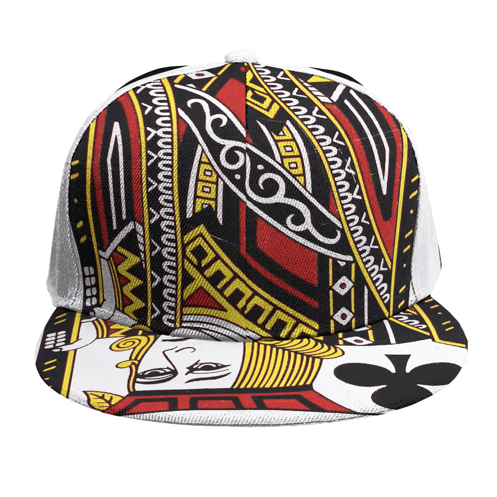 Jack Of Clubs Playing Card Print Snapback Cap