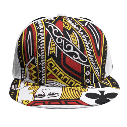 Jack Of Clubs Playing Card Print Snapback Cap