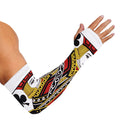 Jack Of Clubs Playing Card Print Sun Protection Arm Sleeves