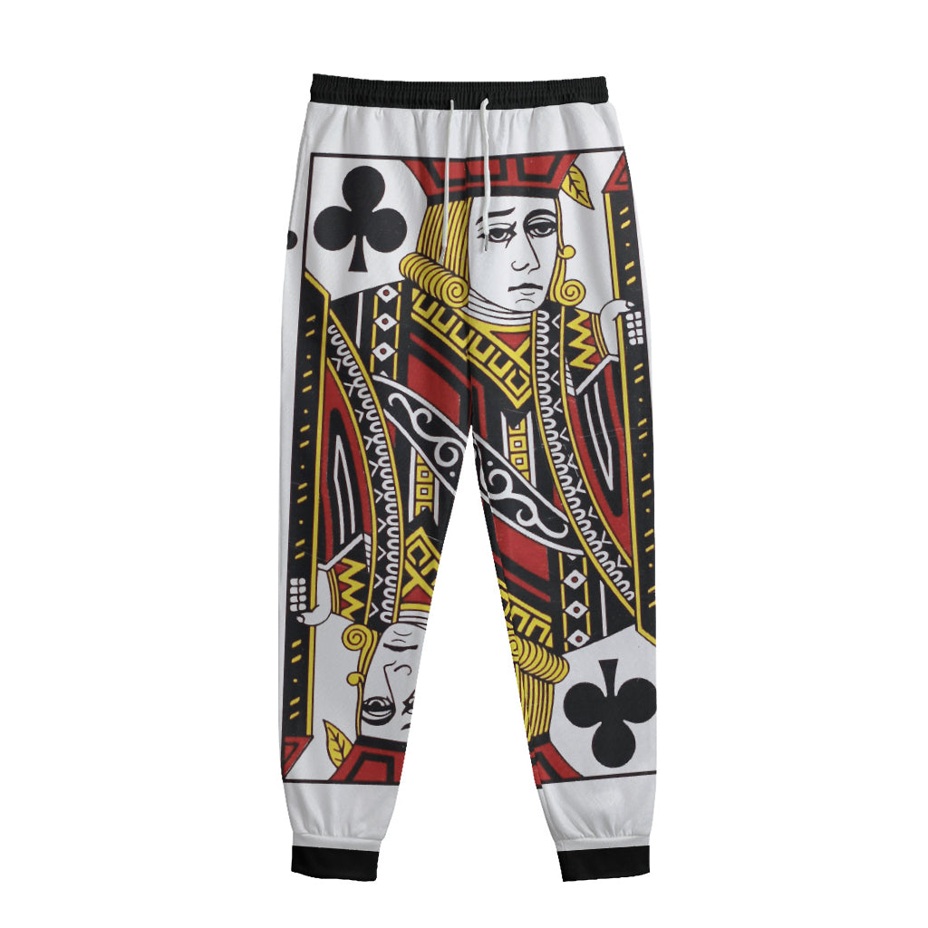 Jack Of Clubs Playing Card Print Sweatpants