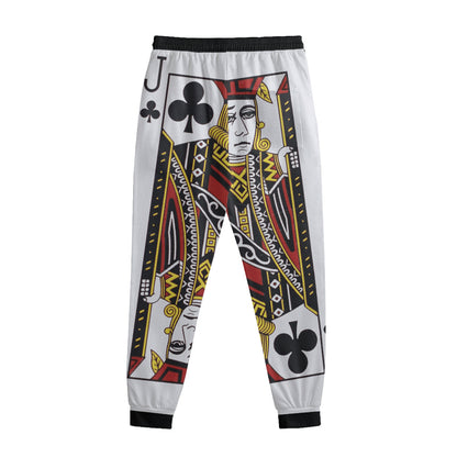 Jack Of Clubs Playing Card Print Sweatpants