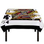 Jack Of Clubs Playing Card Print Tablecloth