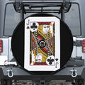 Jack Of Clubs Playing Card Print Tire Cover With Camera Hole