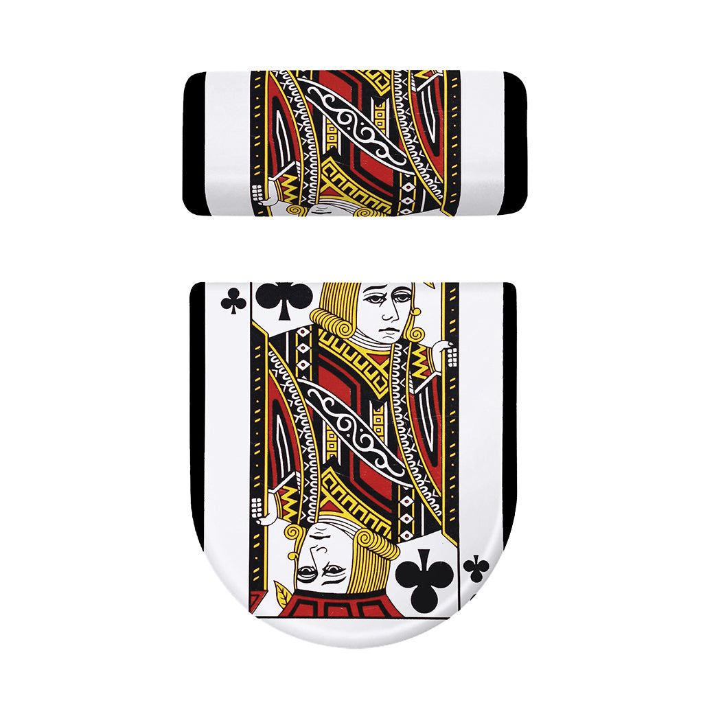 Jack Of Clubs Playing Card Print Toilet Lid And Tank Cover Set