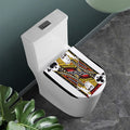 Jack Of Clubs Playing Card Print Toilet Lid Cover